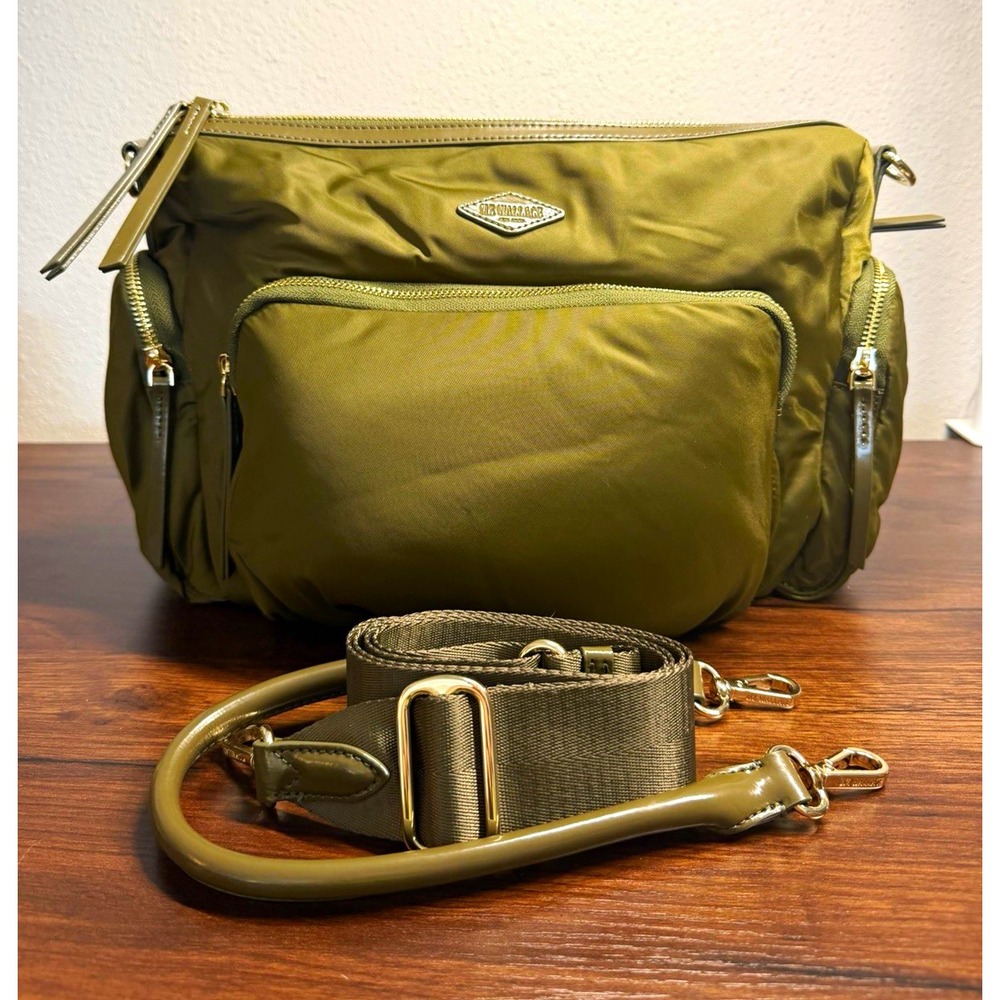 Olive green MZ Wallace Small Chelsea Crossbody Bag, excellent condition